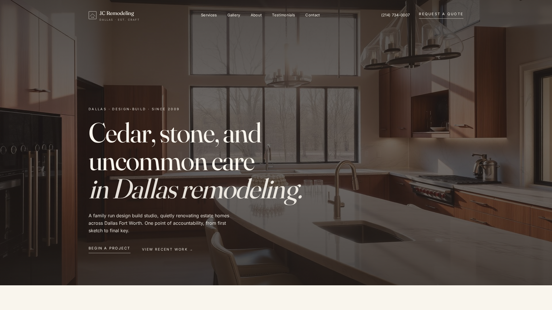 JC Remodeling website preview